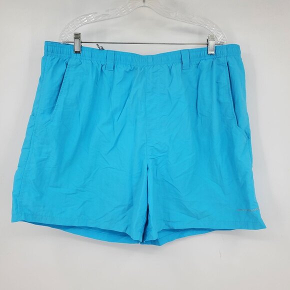 Columbia PFG Backcast Men's Blue Swim Trunk Bathing Suit Bottom Shorts XXL x 6" - Picture 1 of 8
